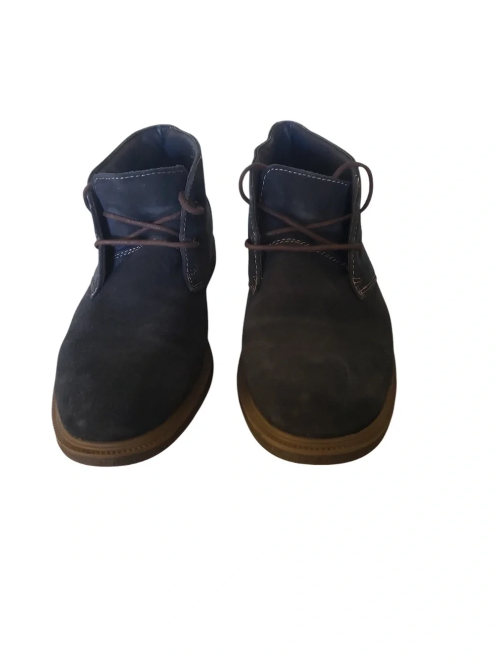 Bass Navy Blue Suede Chukka Boots Size 7.5
